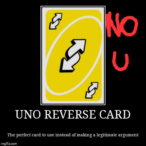 Uno Reverse Card With Middle Finger