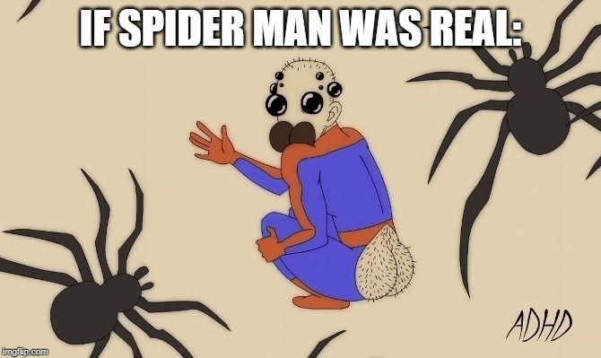 If spider man was real. Imagine... | IF SPIDER MAN WAS REAL: | image tagged in spiderman,reality,ugly | made w/ Imgflip meme maker