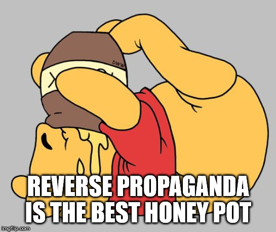 Winnie the Pooh | REVERSE PROPAGANDA IS THE BEST HONEY POT | image tagged in winnie the pooh,china,propaganda | made w/ Imgflip meme maker