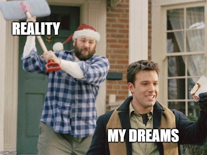 REALITY; MY DREAMS | image tagged in expectation vs reality | made w/ Imgflip meme maker