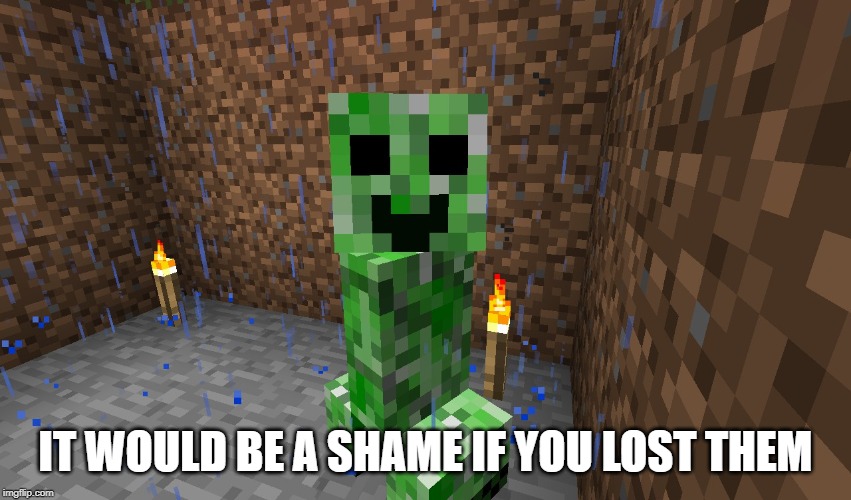 IT WOULD BE A SHAME IF YOU LOST THEM | made w/ Imgflip meme maker
