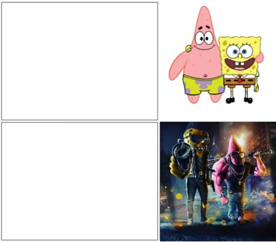 High Quality spongebob advanced Blank Meme Template