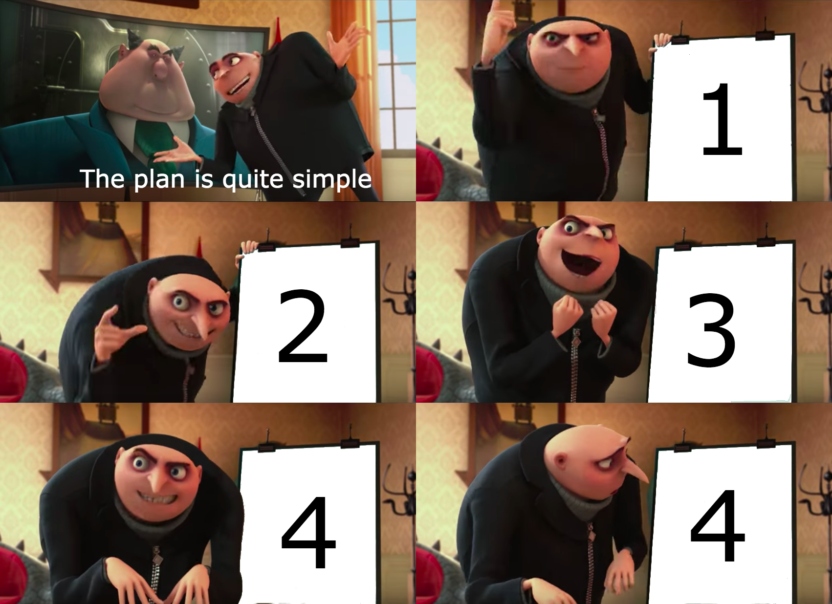 Gru Explaining A Plan Meme Blank Template Imgflip