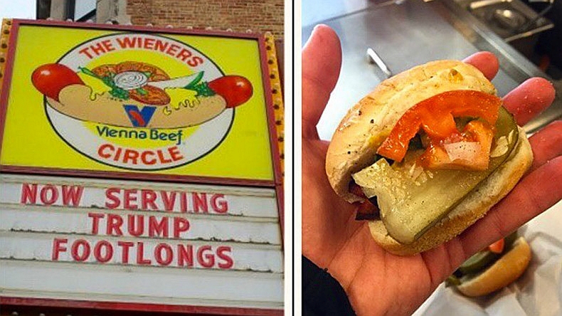 Chicago Trump Footlong Wieners - Hot Dog! Blank Meme Template