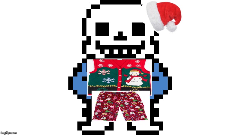 sans Christmas | image tagged in undertale,memes,christmas | made w/ Imgflip meme maker