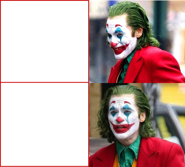 High Quality Joker format Blank Meme Template