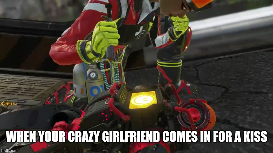When your Crazy Girlfriend..... | WHEN YOUR CRAZY GIRLFRIEND COMES IN FOR A KISS | image tagged in girlfriend,crazy,memes | made w/ Imgflip meme maker