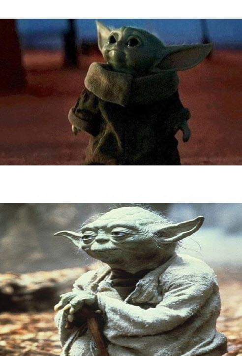 Baby Yoda - Yoda Blank Meme Template