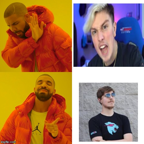 Morgz vs Mr.Beast | image tagged in whats the difference | made w/ Imgflip meme maker