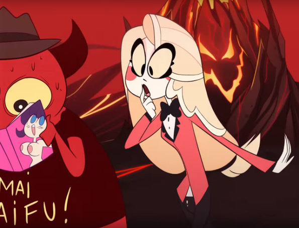 Cursed Hazbin Hotel Frame Blank Meme Template