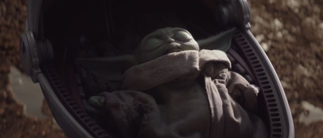 Baby Yoda Sleeping Blank Meme Template