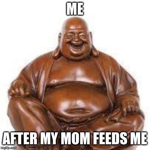 ME; AFTER MY MOM FEEDS ME | image tagged in baby godfather | made w/ Imgflip meme maker
