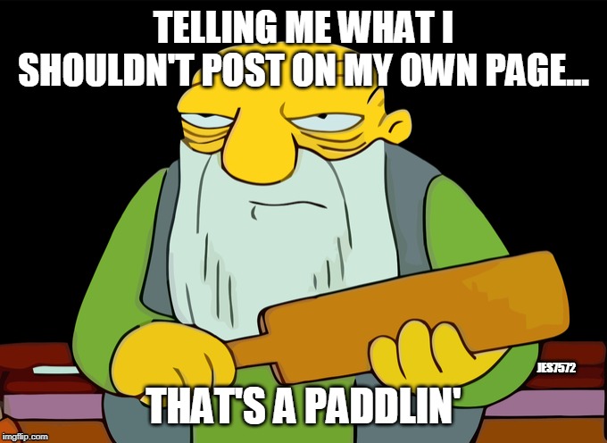 Facebook paddlin'. | JES7572 | image tagged in that's a paddlin',simpsons,the simpsons,facebook,simpsons' jasper | made w/ Imgflip meme maker
