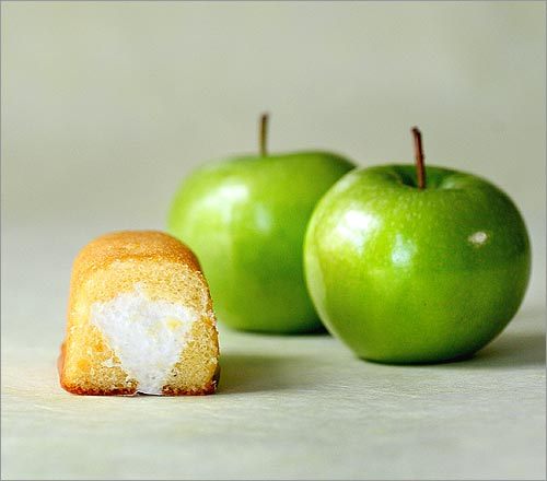 Apples crossed with Twinkies Blank Meme Template