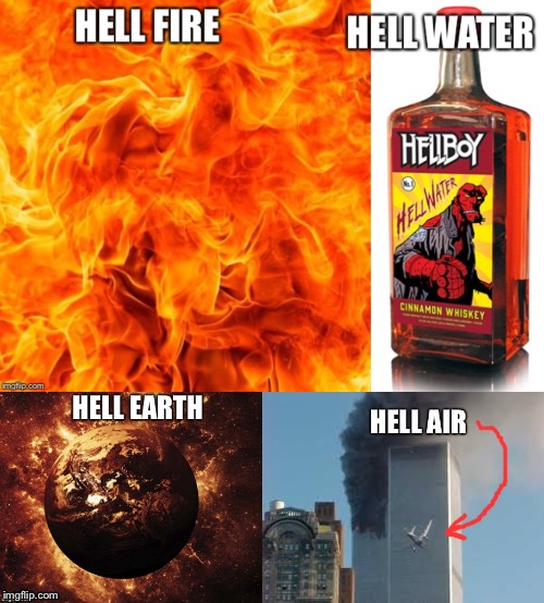 Hellements | image tagged in hell,elements | made w/ Imgflip meme maker