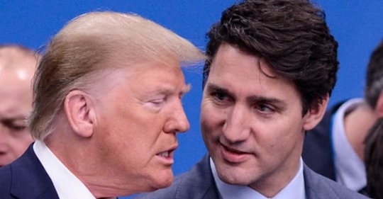 High Quality Trump Trudeau Blank Meme Template