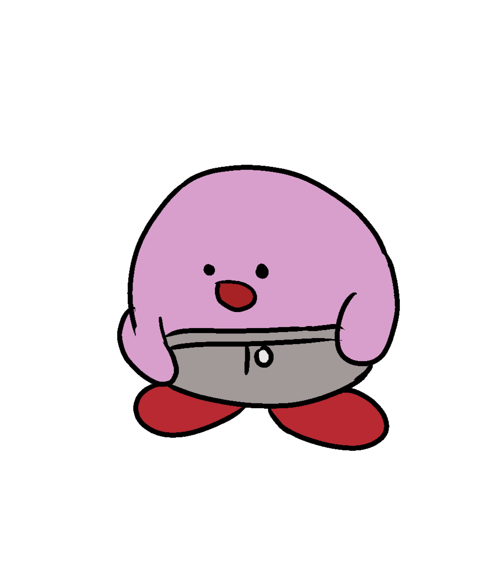 High Quality Suprised Kirby Blank Meme Template