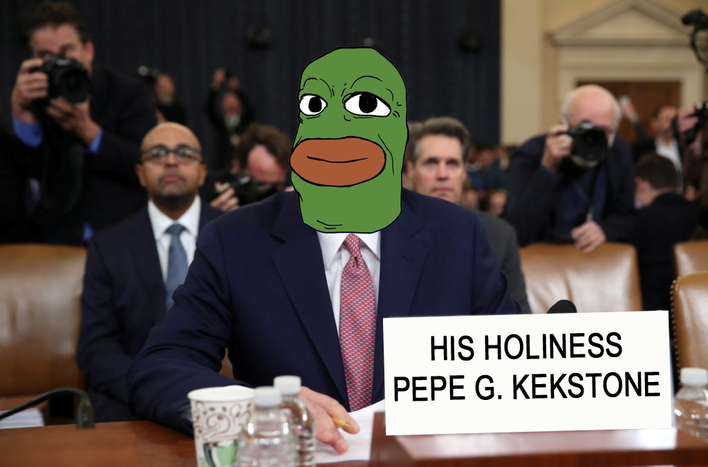 High Quality Pepe Impeachment Testimony Blank Meme Template