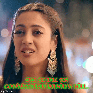 DIL SE DIL KA CONNECTION BANAYA HAI... | image tagged in gifs | made w/ Imgflip video-to-gif maker
