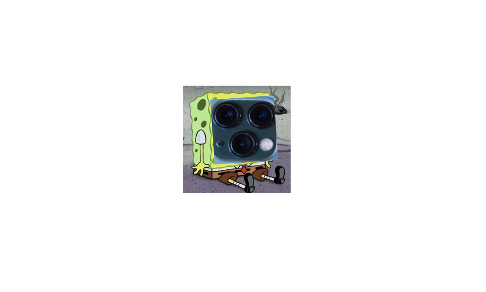 High Quality SPONGEBOB iPhone 11 Blank Meme Template