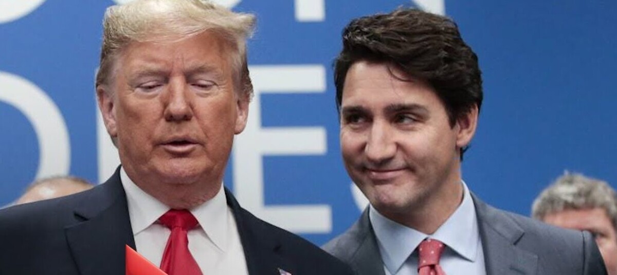 Trudeau and Gutless Trump Blank Meme Template