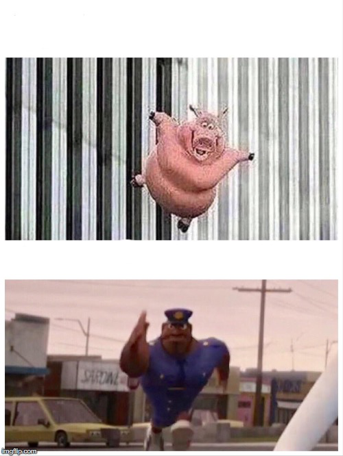 High Quality pig cop Blank Meme Template