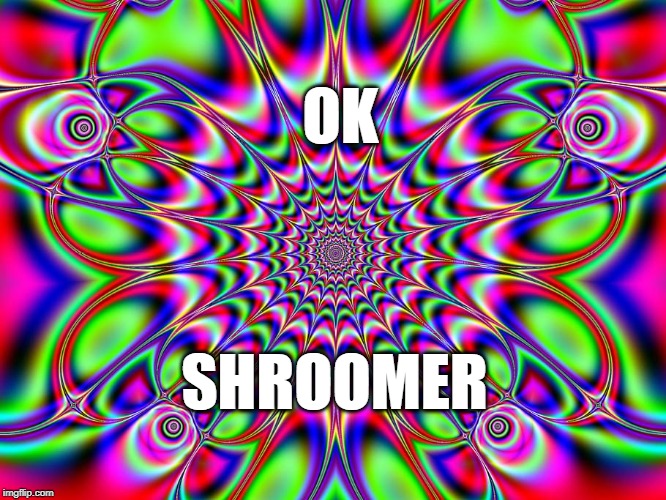 psychedelic background | OK; SHROOMER | image tagged in psychedelic background | made w/ Imgflip meme maker