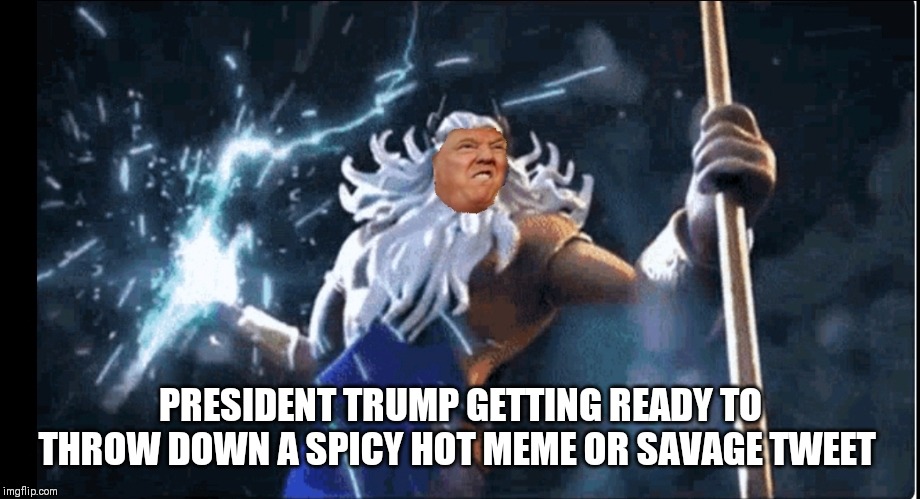 TRUMP THE GOD OF MEME WARFARE | PRESIDENT TRUMP GETTING READY TO THROW DOWN A SPICY HOT MEME OR SAVAGE TWEET | image tagged in president,donald trump | made w/ Imgflip meme maker
