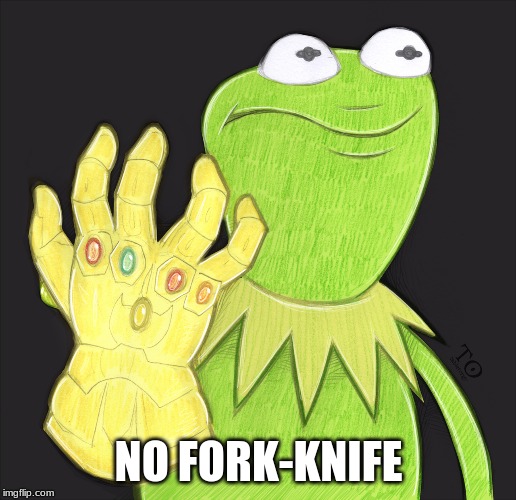 No More Sewer Slide | NO FORK-KNIFE | image tagged in no more sewer slide | made w/ Imgflip meme maker
