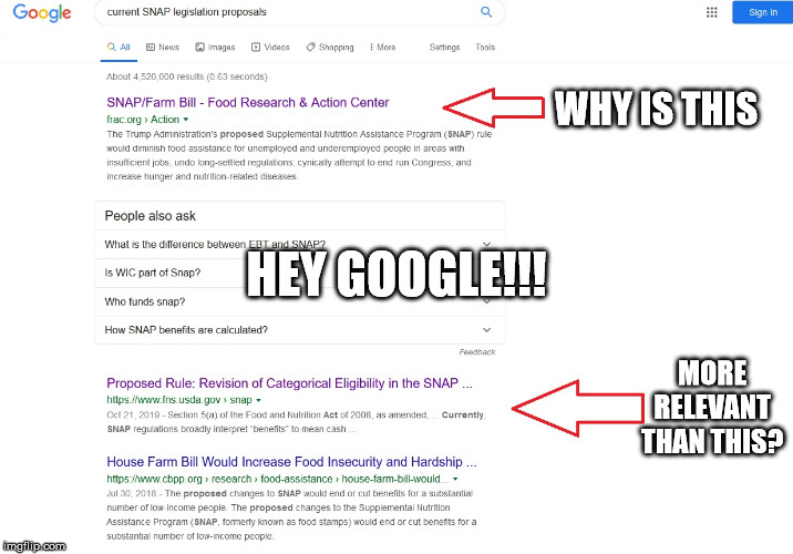 Hey Google! | WHY IS THIS; HEY GOOGLE!!! MORE RELEVANT THAN THIS? | image tagged in propaganda,funny meme,google,hey google | made w/ Imgflip meme maker
