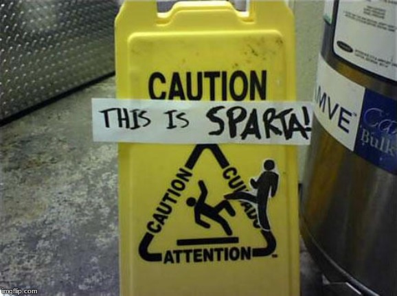 And the best vandalism of the year goes to... | image tagged in this is sparta,vandalism | made w/ Imgflip meme maker