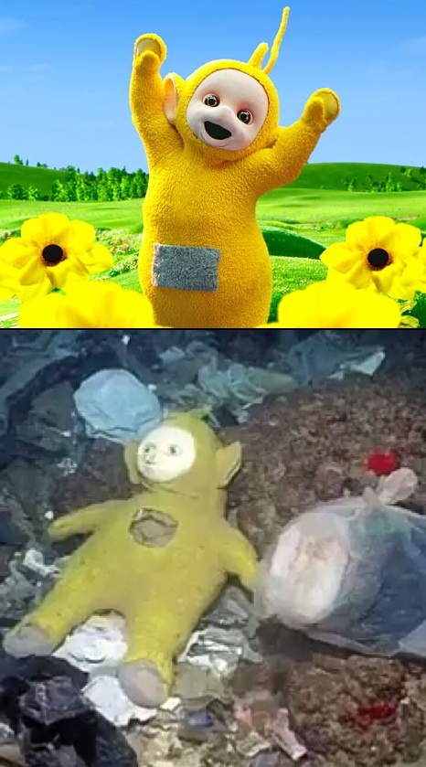 High Quality Teletubby before & after Blank Meme Template