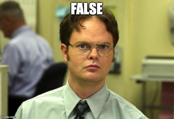 Dwight Schrute Meme | FALSE | image tagged in memes,dwight schrute | made w/ Imgflip meme maker