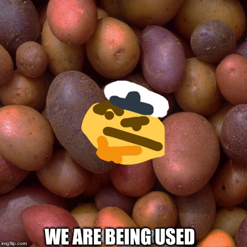 World of Warships - Potato Thoughts | WE ARE BEING USED | image tagged in world of warships - potato thoughts | made w/ Imgflip meme maker
