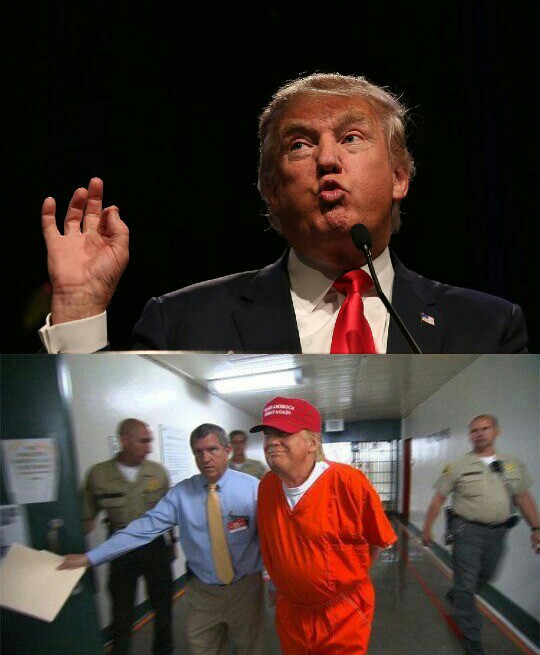 trump speaks then goes to prison Blank Meme Template