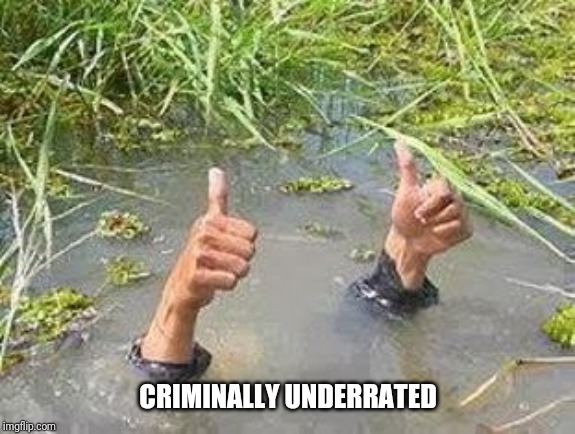 FLOODING THUMBS UP | CRIMINALLY UNDERRATED | image tagged in flooding thumbs up | made w/ Imgflip meme maker