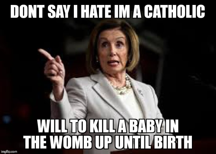 HYPOCRITICAL RELIGON CARD PLAYER | image tagged in nancy pelosi | made w/ Imgflip meme maker