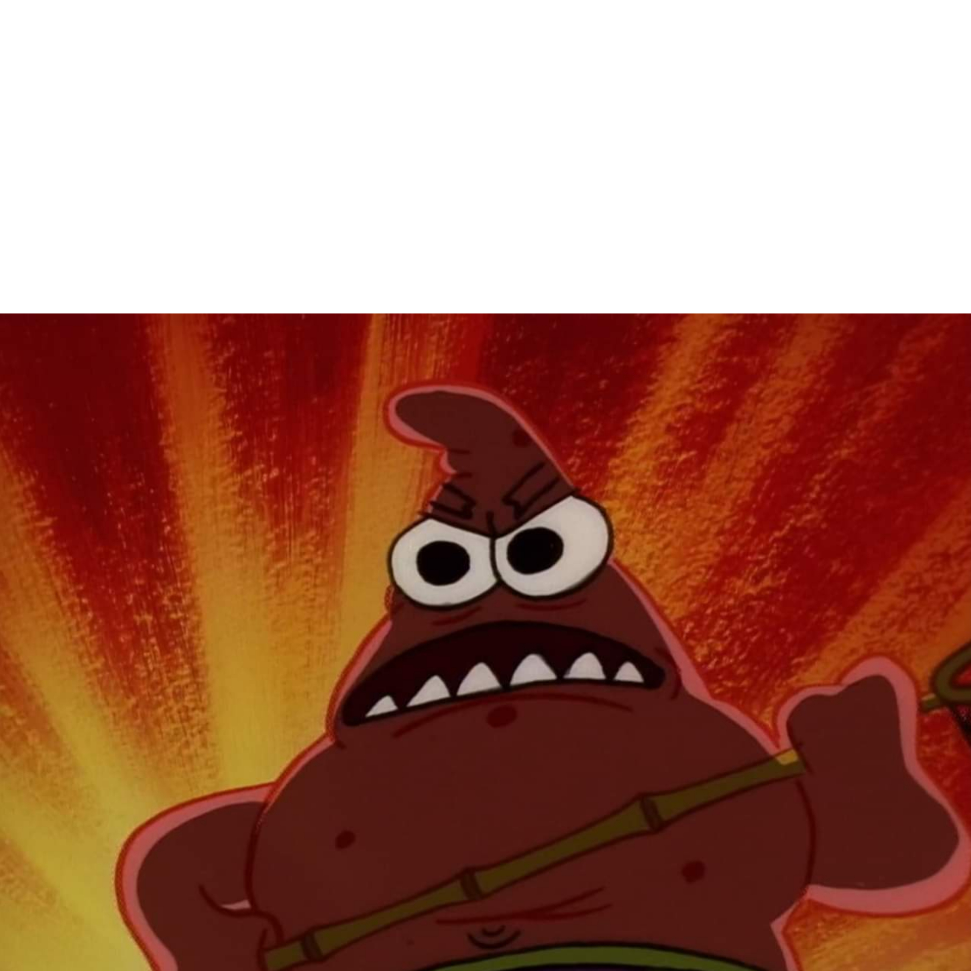 High Quality Angry Patrick Blank Meme Template
