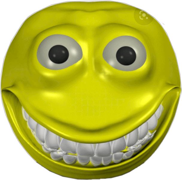 creepy smile emoji Blank Meme Template