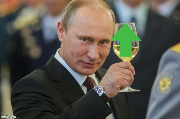 Putin Cheers | image tagged in putin cheers | made w/ Imgflip meme maker