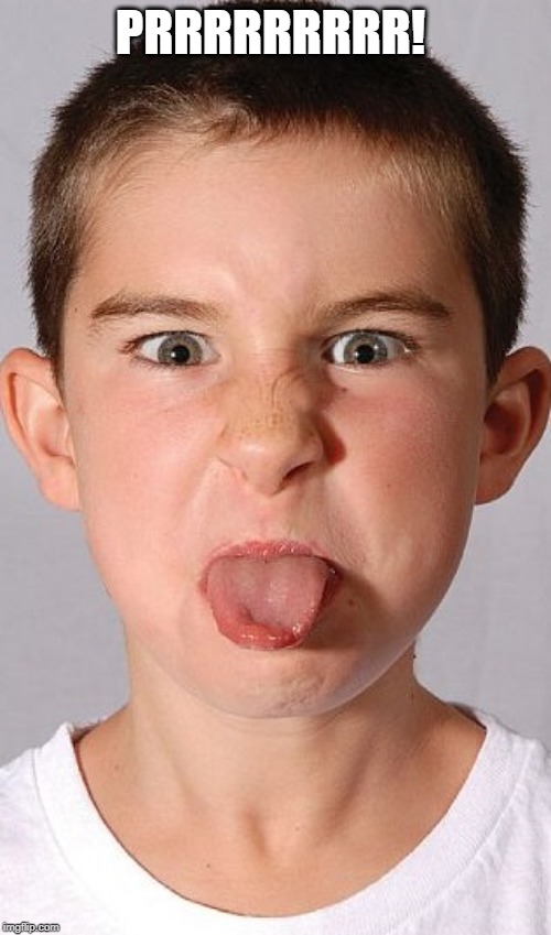 tongue out | PRRRRRRRRR! | image tagged in tongue out | made w/ Imgflip meme maker