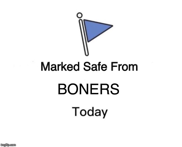 Marked Safe From | BONERS | image tagged in memes,marked safe from | made w/ Imgflip meme maker