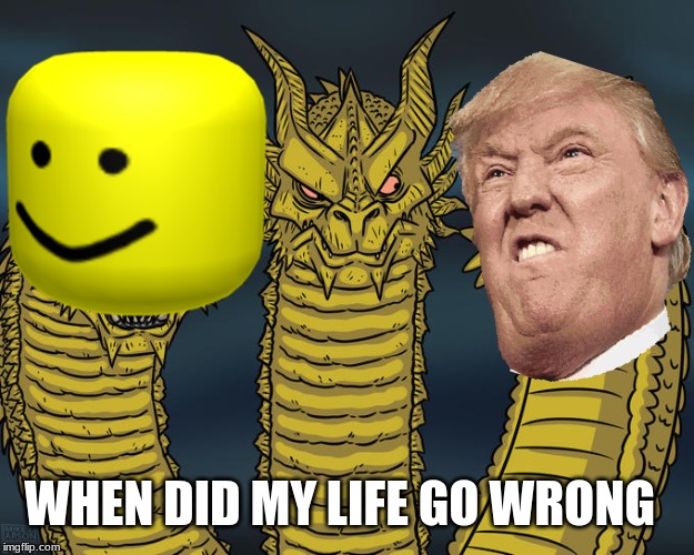 Three-headed Dragon | WHEN DID MY LIFE GO WRONG | image tagged in three-headed dragon | made w/ Imgflip meme maker