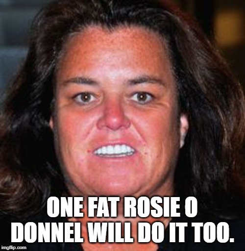 Rosie Pig | ONE FAT ROSIE O DONNEL WILL DO IT TOO. | image tagged in rosie pig | made w/ Imgflip meme maker