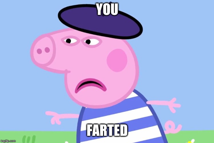 Le Pig | YOU; FARTED | image tagged in le pig | made w/ Imgflip meme maker