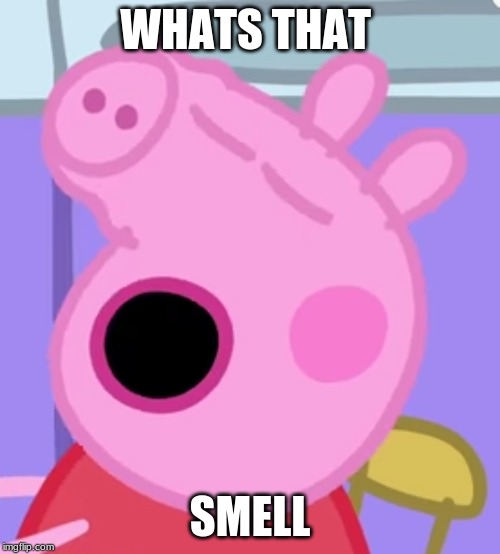 Peppa's Nose Tho |  WHATS THAT; SMELL | image tagged in peppa's nose tho | made w/ Imgflip meme maker