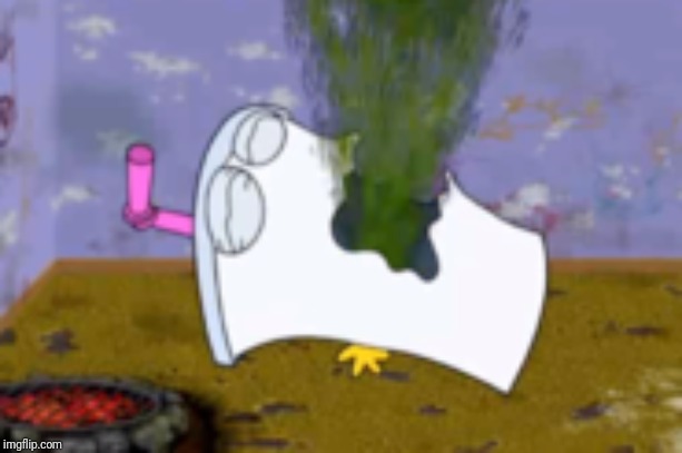 Master shake puking | image tagged in master shake puking,memes | made w/ Imgflip meme maker