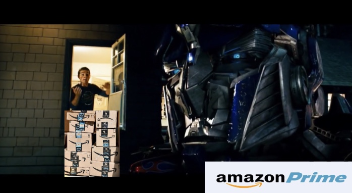 Amazon introduces Optimus Prime Home Delivery Blank Meme Template