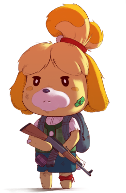 Isabelle: Ready to Smash Blank Meme Template
