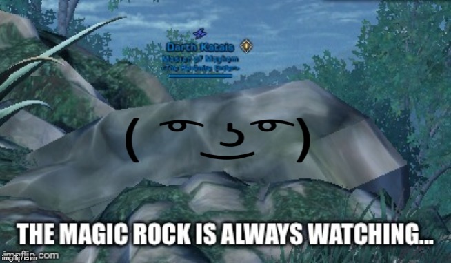 image tagged in rock,lenny face | made w/ Imgflip meme maker